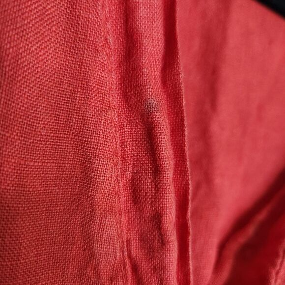 Francesca Bettini Linen Made in Italy Midi Tiered Dress Lightweight Boho Small - Picture 6 of 12